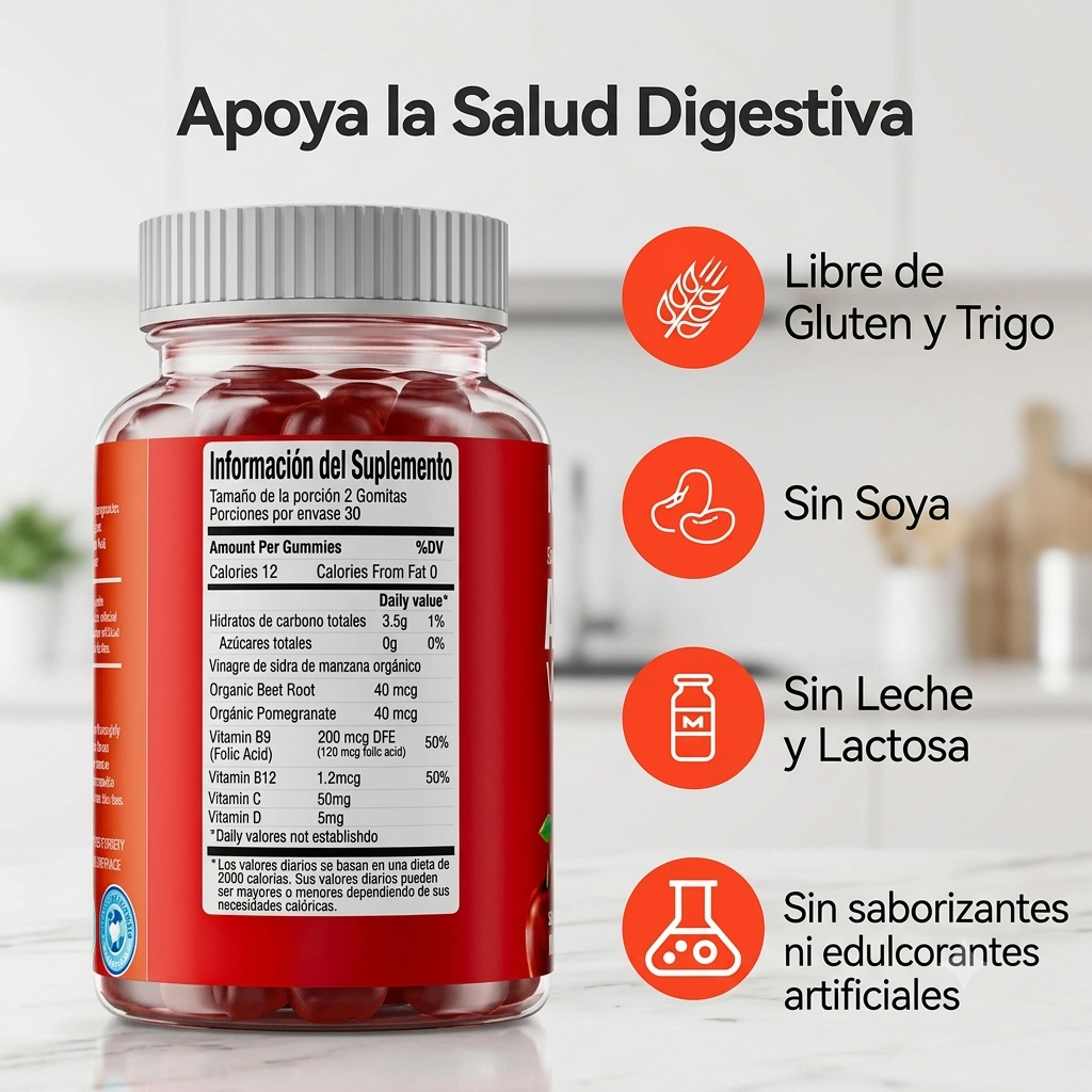 Gominolas vinagre de manzana - Dietly™